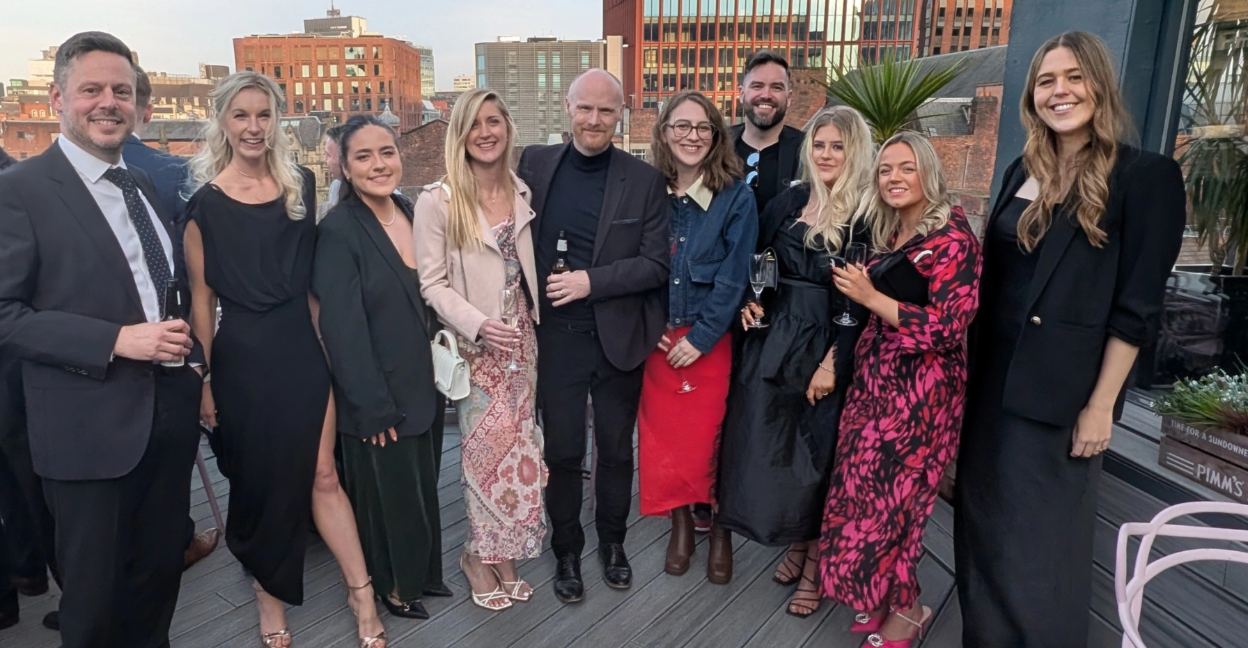 A team photo of Aberfield Communications team at the PRCA Awards